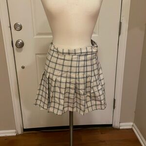 Aeropostale Beige Plaid Skirt